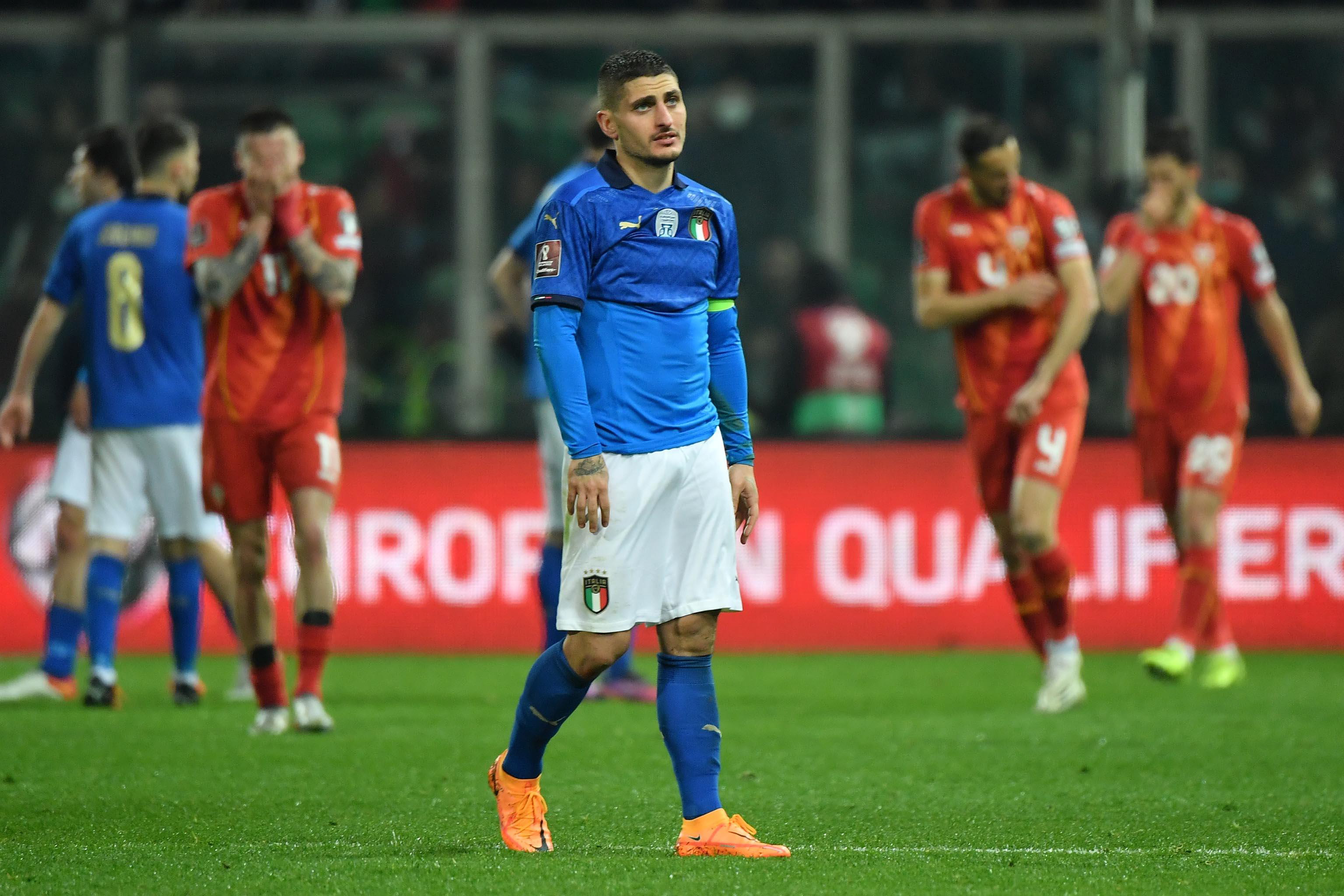 Italy failed to qualify for the 2022 World Cup in one of the biggest shocks in world football